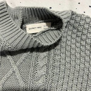 Quincy Mae Grey Knit Sweater Set